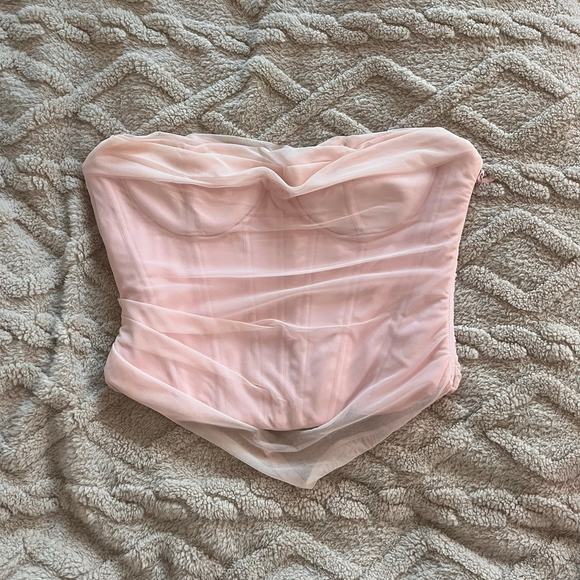 House of CB Pink Strapless Top - Picture 2 of 6